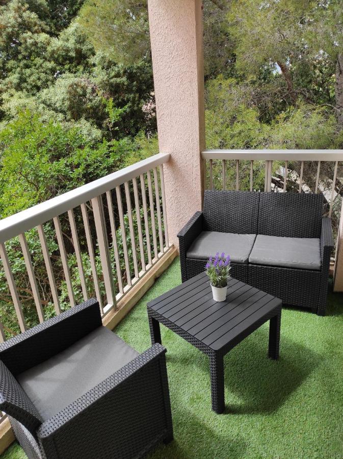 Charmant Studio Climatise 24 M2 Terrasse A 100M De La Plage 滨海圣芒德里耶 外观 照片