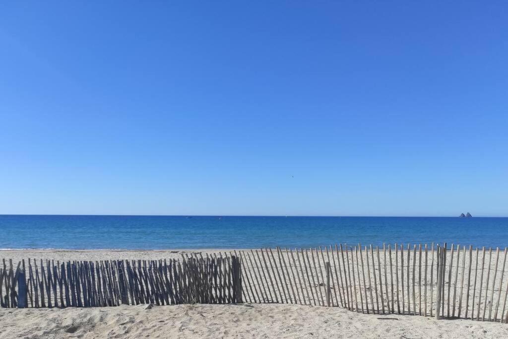 Charmant Studio Climatise 24 M2 Terrasse A 100M De La Plage 滨海圣芒德里耶 外观 照片
