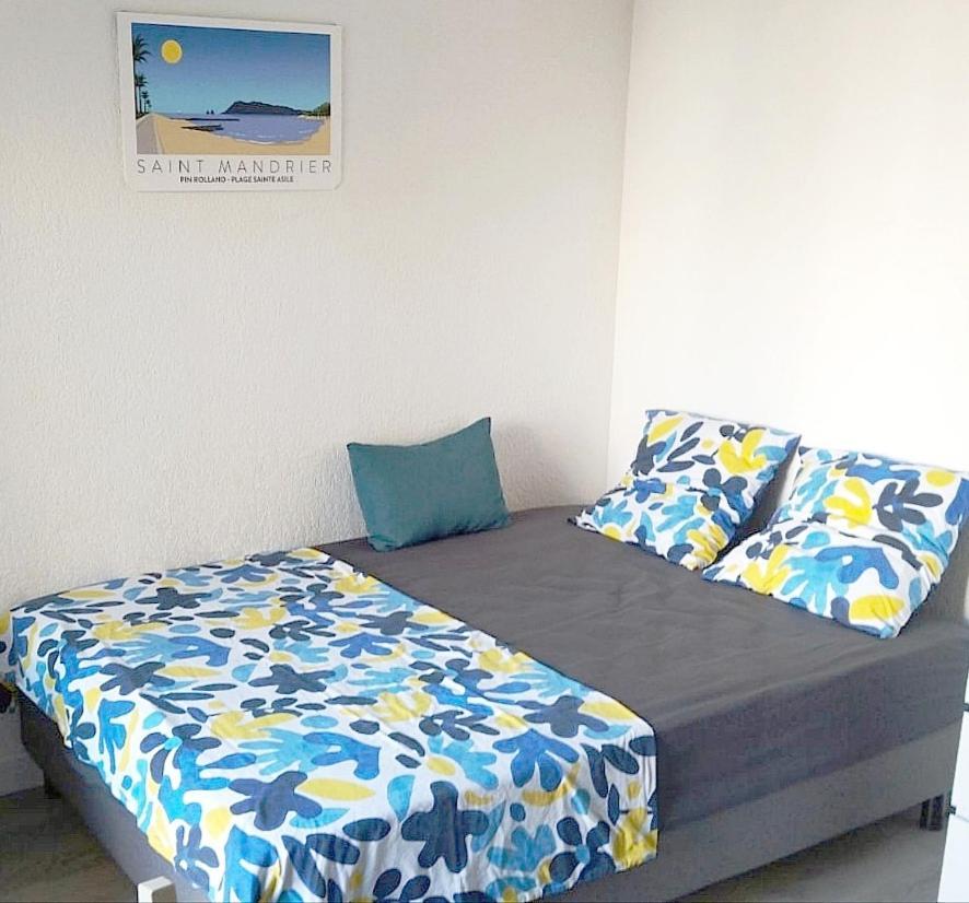 Charmant Studio Climatise 24 M2 Terrasse A 100M De La Plage 滨海圣芒德里耶 外观 照片